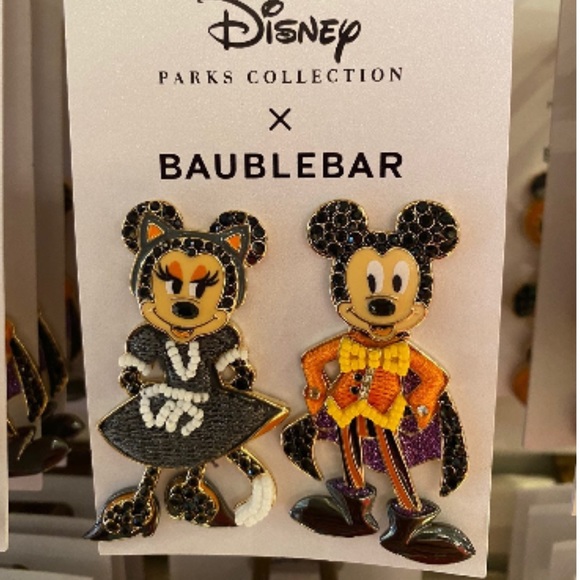 NWT Disney x BaubleBar Halloween Earrings Mickey - Picture 2 of 6